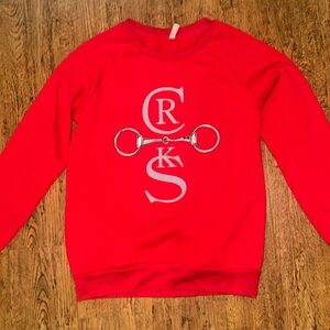 Crooks & Castles Red Crewneck Sweater